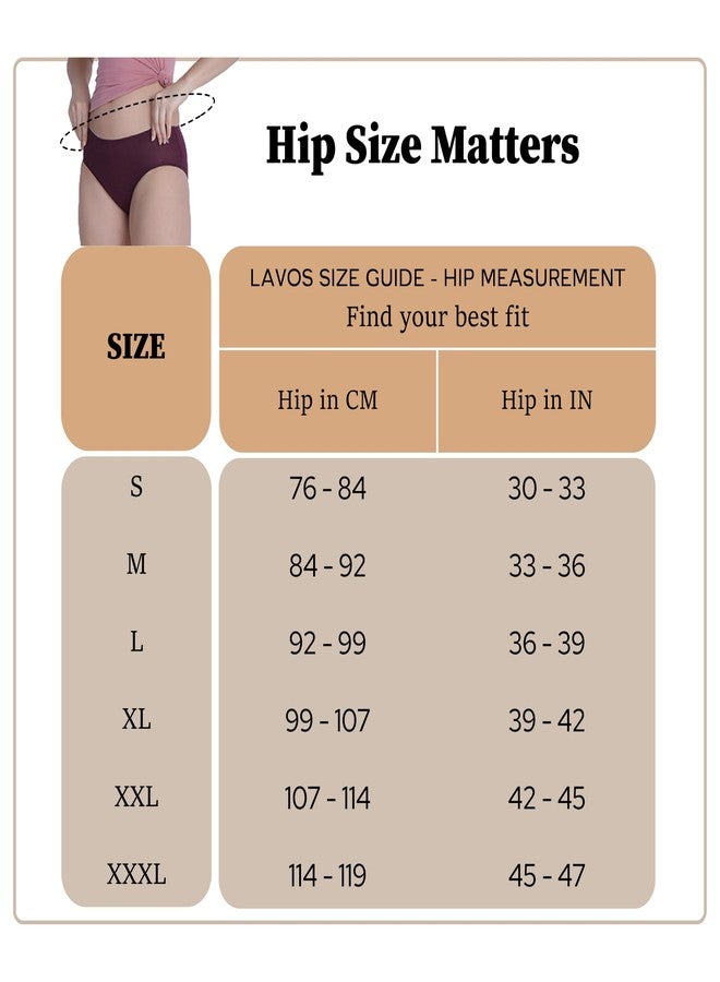 Lavos Women's Period Panty Hipster Leak Proof Underwear for Low Flow, Reusable Odor & Stain Free Bamboo Cotton Anti-Bacterial Menstrual Periods Panties for Women (F.Pink/F.Pink-S) - Image 2
